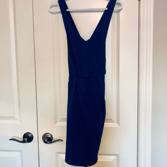 Lulu's Monsoon Season Royal Blue Dress - Picture 3 of 5